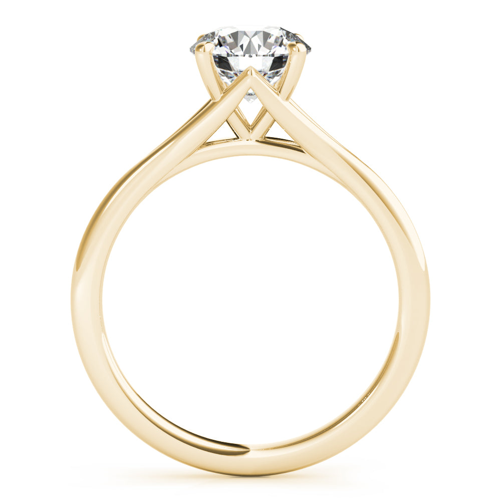 Aria Round Diamond Solitaire Engagement Ring-VIRABYANI